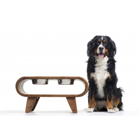 Comedero de diseño con patas nórdicas